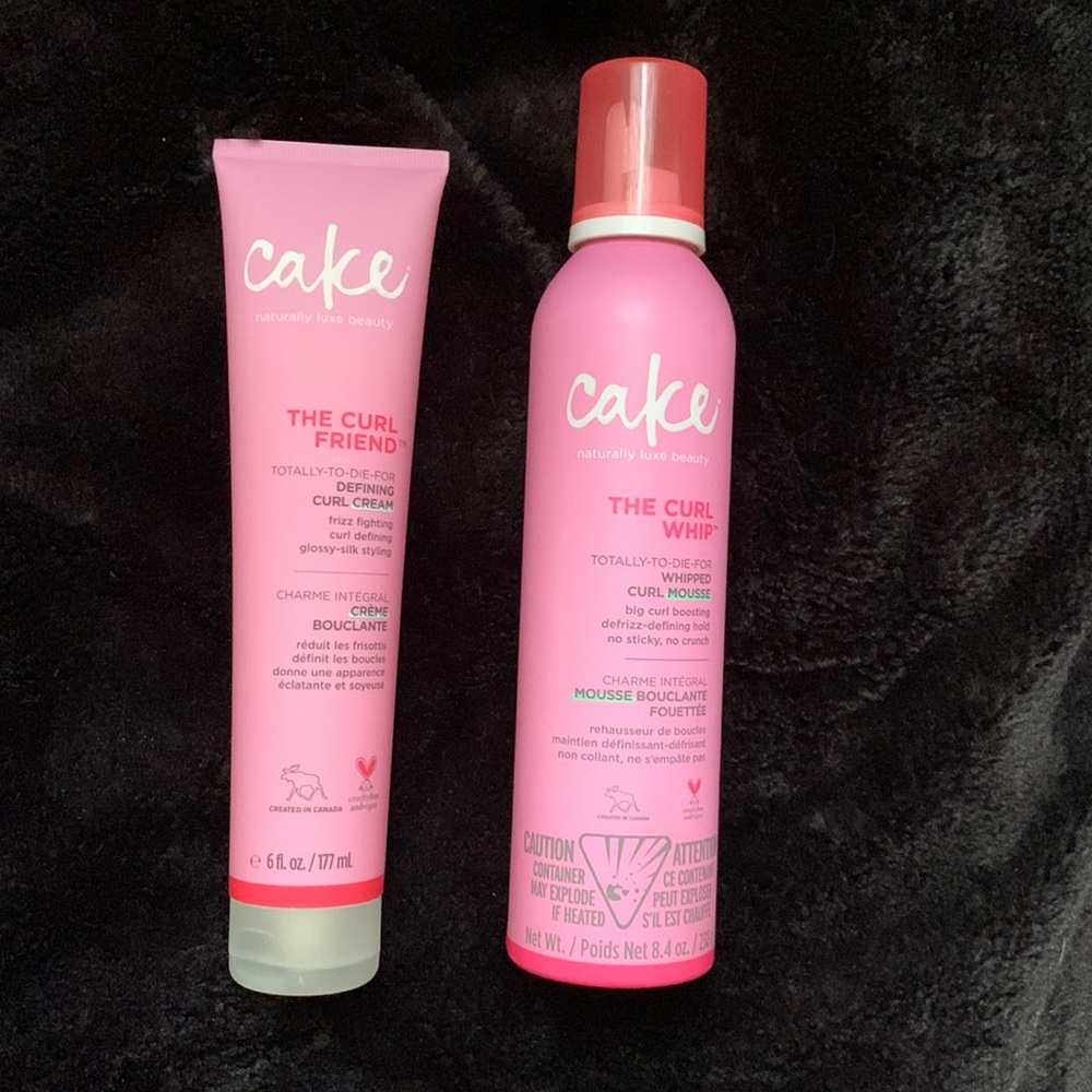 Cake curl mousse and curl cream set